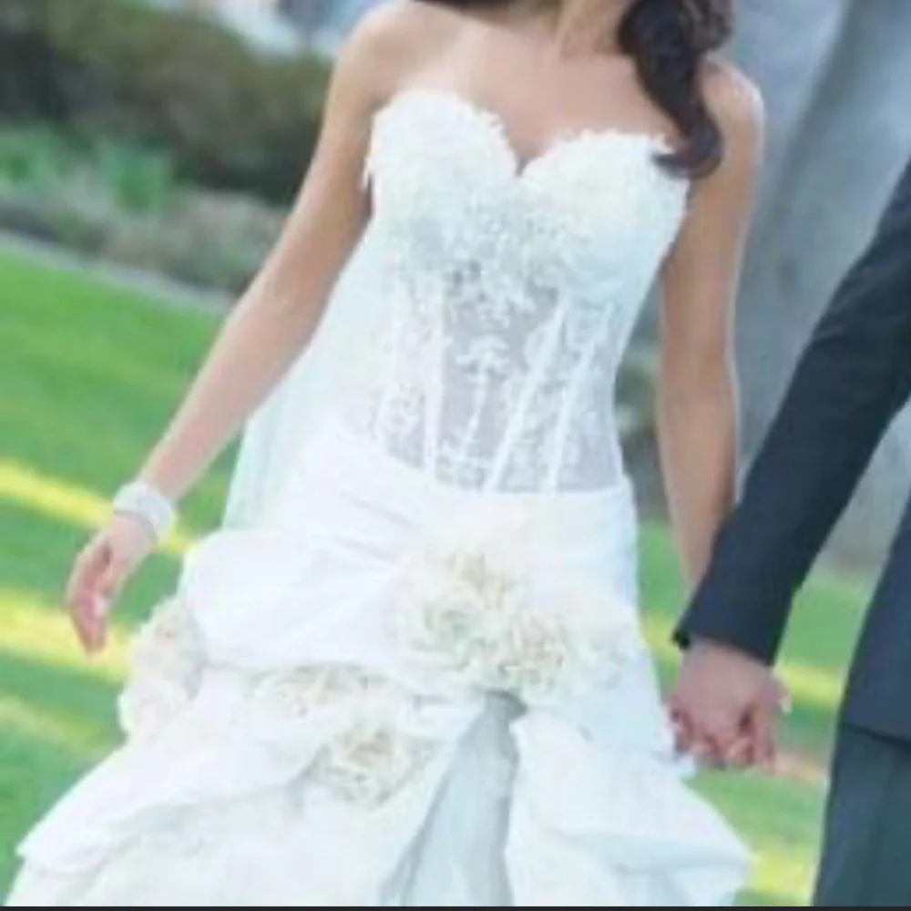 Pnina Tornai bridal gown corset and skirt wedding dress - Picture 2 of 16